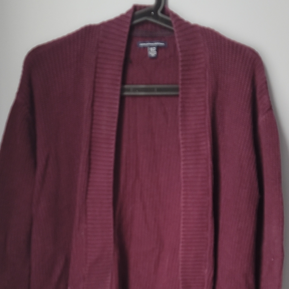 American Eagle Outfitters Maroon Cardigan